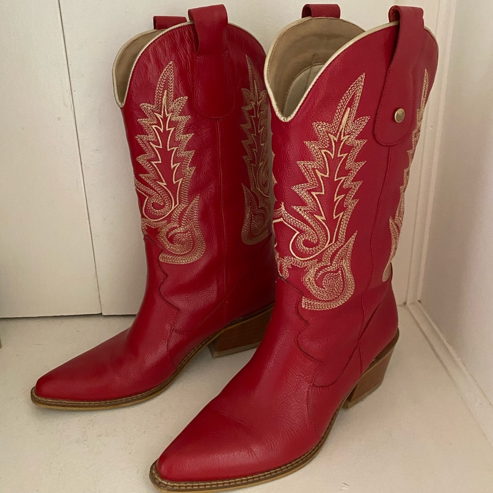 Red Stivali “Loyal” cowboy boots size 38